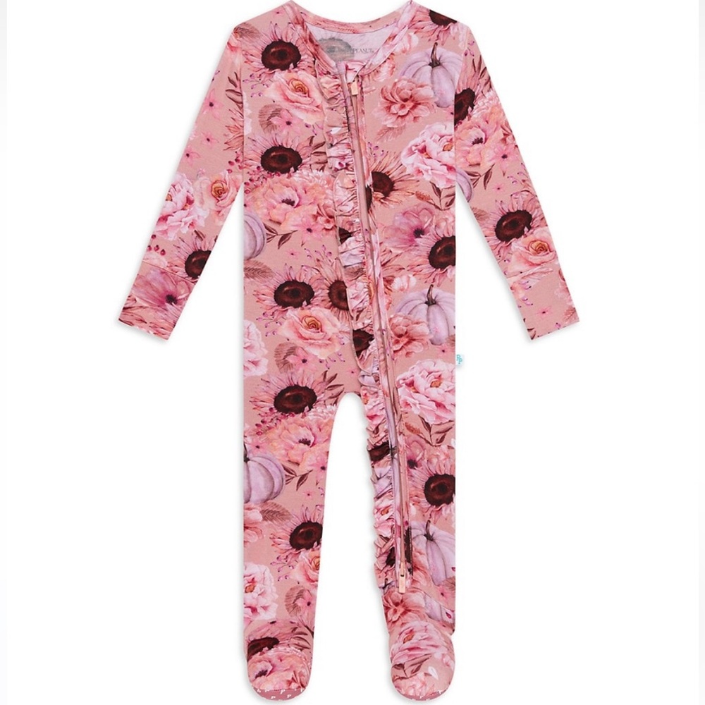 Posh Peanut Baby's Liliana Ruffled Footie